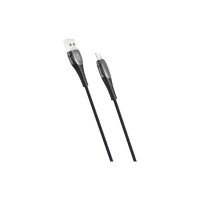 Дата кабель USB 2.0 AM to Lightning 1.0m Smart Chipset Auto Power-off NB145 black XO (6920680869558)