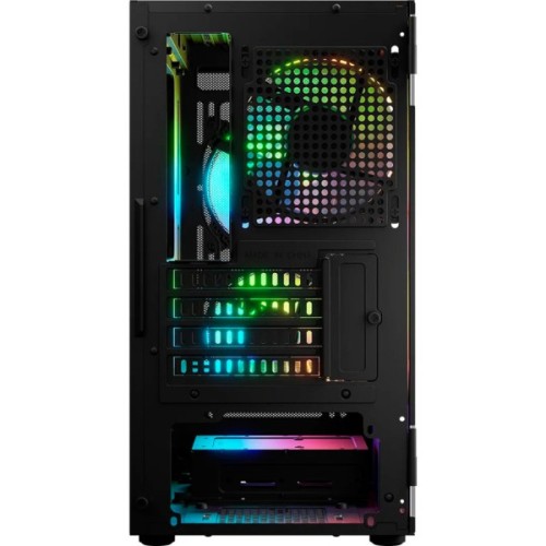 Корпус для ПК Logic concept PORTOS MESH+GLASS ARGB fans 3x120mm BLACK (AM-PORTOS-10-0000000-0002)