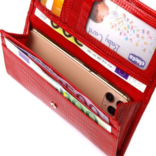 Гаманець Canpellini З натуральної шкіри Червоний (21823)