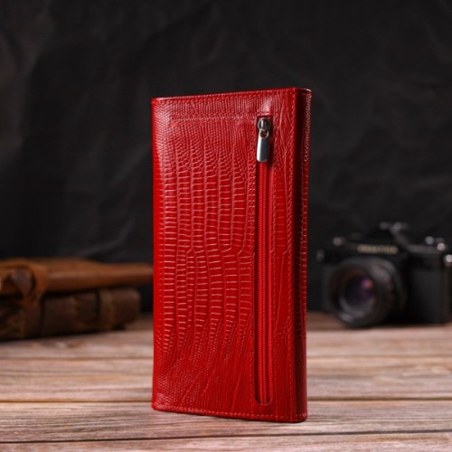 Гаманець Canpellini З натуральної шкіри Червоний (21823)