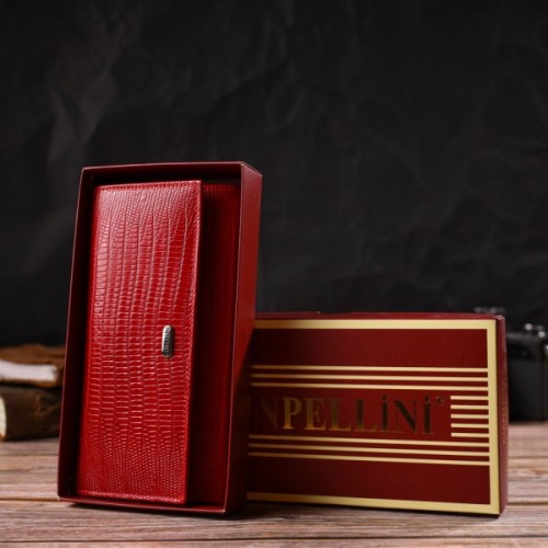 Гаманець Canpellini З натуральної шкіри Червоний (21823)