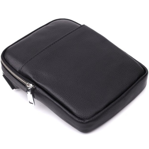 Сумка Vintage З натуральної шкіри Чорна (22862)