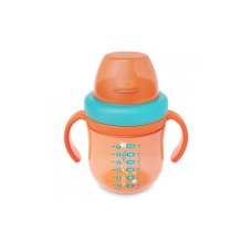 Поїльник-непроливайка Baboo із силіконовим носиком Marine 200 мл Помаранчева (90599)