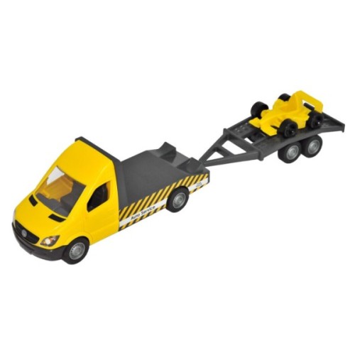 Спецтехніка Tigres Mercedes-Benz Sprinter евакуатор з лафетом (жовтий) (39741)