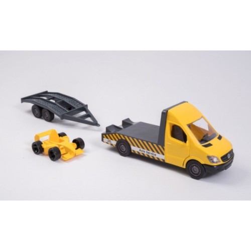 Спецтехніка Tigres Mercedes-Benz Sprinter евакуатор з лафетом (жовтий) (39741)