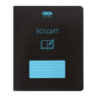 Зошит ZiBi BLACK 48 аркушів, клітинка, синя рамка (ZB.1700-02)