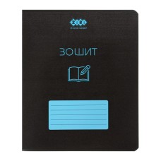Зошит ZiBi BLACK 48 аркушів, клітинка, синя рамка (ZB.1700-02)