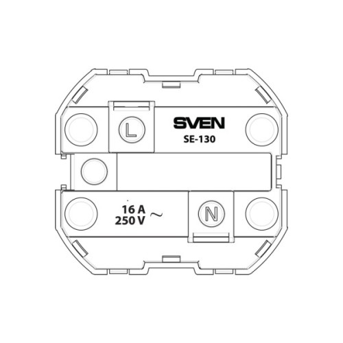 Розетка Sven SE-130 ivory (7100098)