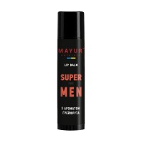 Бальзам для губ Mayur Super For Men Для чоловіків З ароматом грейпфрута 5 г (4820230955309)
