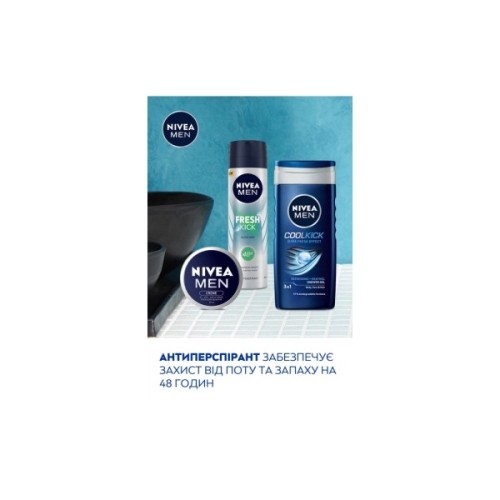 Набір косметики Nivea Men Fresh Kick Гель для душу 250 мл + Антиперспірант 150 мл + Крем для обличчя 75 мл (4006000118666)