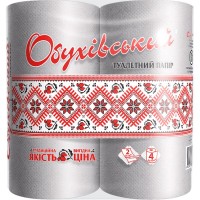 Туалетний папір Обухівський 2 шари сірий 4 рулони (4820003833803)