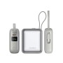 Батарея універсальна Choetech 10000mAh, 35W. PD/3.0, LED Display, buid-in type-C cabel, Silver (B832-SL)