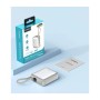 Батарея універсальна Choetech 10000mAh, 35W. PD/3.0, LED Display, buid-in type-C cabel, Silver (B832-SL)