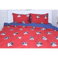 Постільна білизна MirSon Бязь Ranforce Elite 17-0568 Kings of dogs 143х210 (2200004665580)