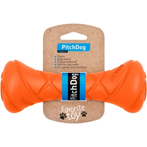 Іграшка для собак Collar PitchDog гантель для апорту 19 см жовтогаряча (62394)