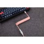Дата кабель USB-C + USB A to USB-C 1.36m Coiled Aviator pink Keychron (CAB15_KEYCHRON)