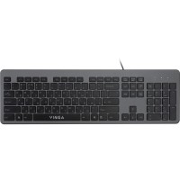 Клавіатура Vinga KB735 black-grey