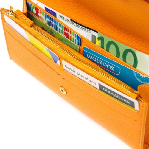 Гаманець Tony Bellucci З натуральної шкіри Жовтий (21978)