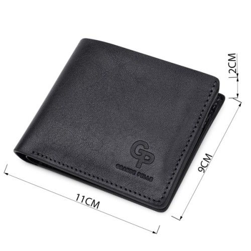 Портмоне Grande Pelle Шкіряне Синє (11552)