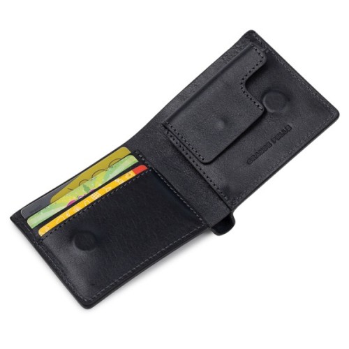 Портмоне Grande Pelle Шкіряне Синє (11552)