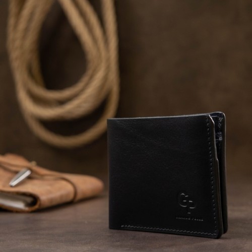 Портмоне Grande Pelle Шкіряне Синє (11552)