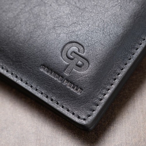 Портмоне Grande Pelle Шкіряне Синє (11552)