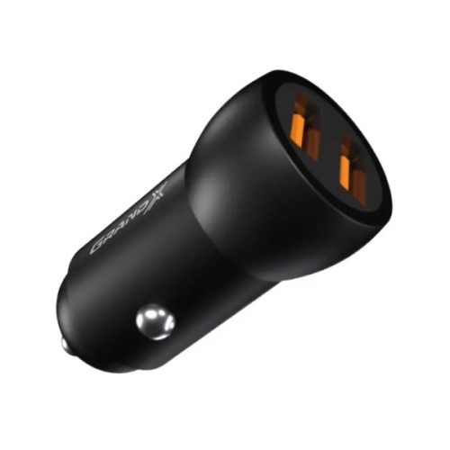 Зарядний пристрій Grand-X car 12-24V Black 2USB 5V/2.4A (CH-26/CH-26B)