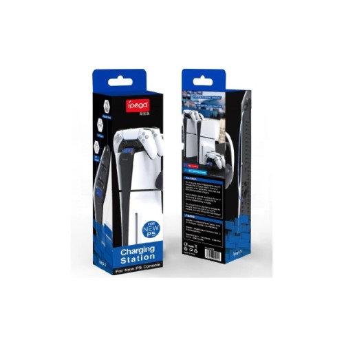 Зарядний пристрій iPega PG-P5S016 Для геймпадів DualSense PS5 Sony PlayStation 5 Slim Black (PG-P5S016)
