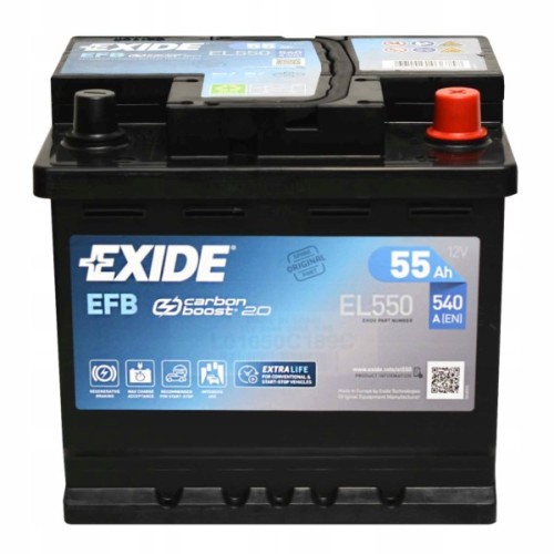 Акумулятор автомобільний EXIDE START-STOP EFB 55A (EL550)