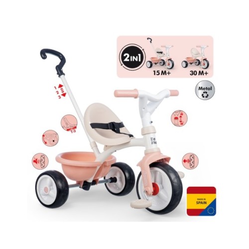 Дитячий велосипед Smoby Бі Муві. 2 в 1 Рожева перлина (7600740339)