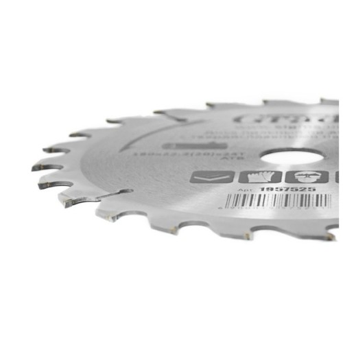 Диск пильний Grad по дереву з твердосплавними напайками Ø180×22.2(20)×24Т, 8000об/хв GRAD (1957525) (1957525)