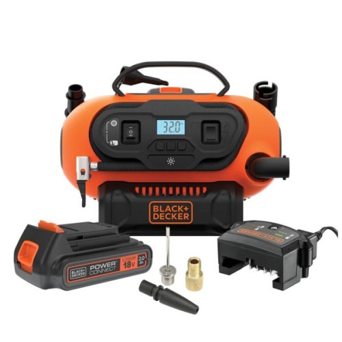 Автомобільний компресор Black&Decker Li-Ion, 18V, (без АКБ та ЗП) (BDCINF18N)