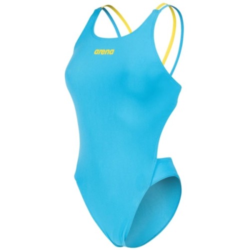 Купальник Arena Swimsuit Tech Multi Solid 008054-820 блакитний, жовтий 42 (3468337740124)