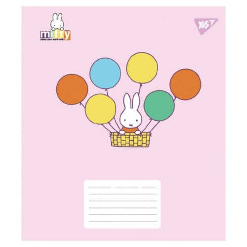Зошит Yes Miffy Playfull А5 12 аркушів коса лінія (767633)