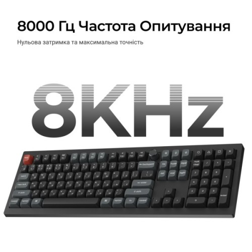 Клавіатура Keychron V6 Ultra Keychron Red Switch RGB UA Black (V6U-D1-UA)