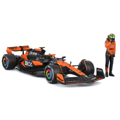 Масштабна модель автомобіля Bburago Автомодель з фігуркою - McLaren MCL38, 1:24 (18-28040)