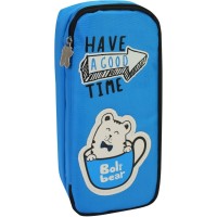Пенал Cool For School 1 відділення Блакитний (B-8691-blue)