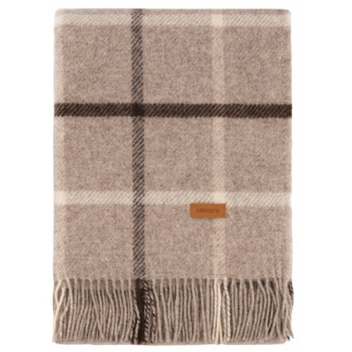 Плед Ardesto Leonardo Alpina 100% вовна, бежевий 140x200 см (ART0702LM)