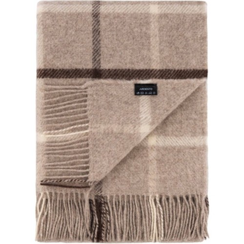 Плед Ardesto Leonardo Alpina 100% вовна, бежевий 140x200 см (ART0702LM)