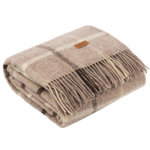 Плед Ardesto Leonardo Alpina 100% вовна, бежевий 140x200 см (ART0702LM)