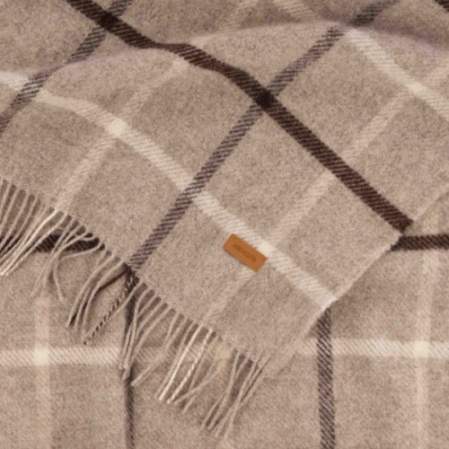 Плед Ardesto Leonardo Alpina 100% вовна, бежевий 140x200 см (ART0702LM)