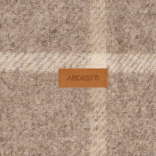 Плед Ardesto Leonardo Alpina 100% вовна, бежевий 140x200 см (ART0702LM)