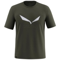 Футболка Salewa Solidlogo Dri-Release 27018 5280 - 50/L - темно-оливковий (013.012.1632)
