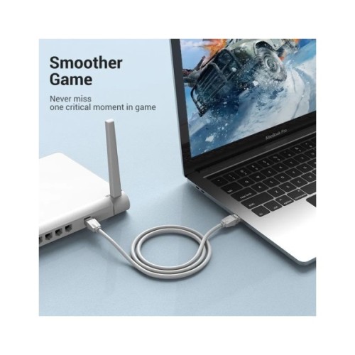 Патч-корд 1.5м, UTP cat 6 RJ-45 gray Vention (IBEHG)