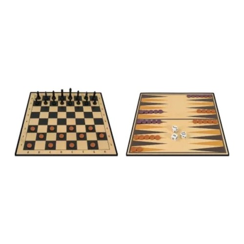 Настільна гра Ambassador Набір 3-in-1 Backgammon Chess Draughts (англ) (6337864)