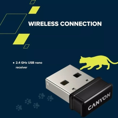 Комплект Canyon HSET-W6 Kitty Edition Wireless UA Pink (CNS-HSETW6PK)
