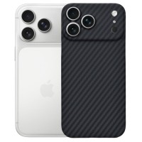 Чохол до мобільного телефона BeCover FIBRA Carbonite MagSafe Apple iPhone 17 Pro Black (715409)