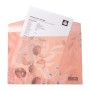 Папка - конверт Buromax А4 на кнопці, PEACH ARABESKI, напівпрозора, персикова (BM.3943-46)