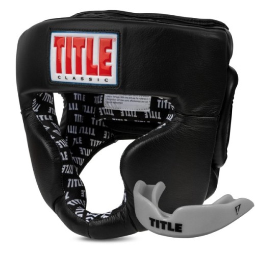 Боксерський шолом Title Classic Full Coverage Training Headgear 2.0 Black M (CPHGF2 M BK)