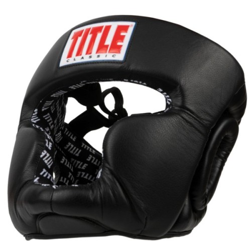 Боксерський шолом Title Classic Full Coverage Training Headgear 2.0 Black M (CPHGF2 M BK)